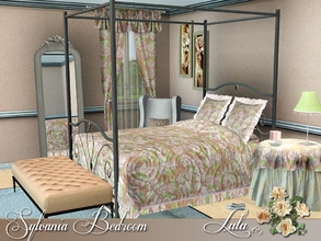 Sims 3 — Sylvania Bedroom by Lulu265 — A comfy and stylish bedroom , the canopy bed and florals are perfect for the