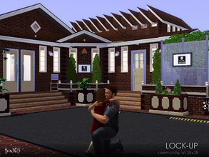 Sims 3 — Little Village Lock-up by trin3032 — Be good in your 'hood! Or pay your debt to society in this local police