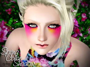 Sims 3 — Spring Color Shadow by LuxySims3 — Intense eyeshadow with 4 channels.