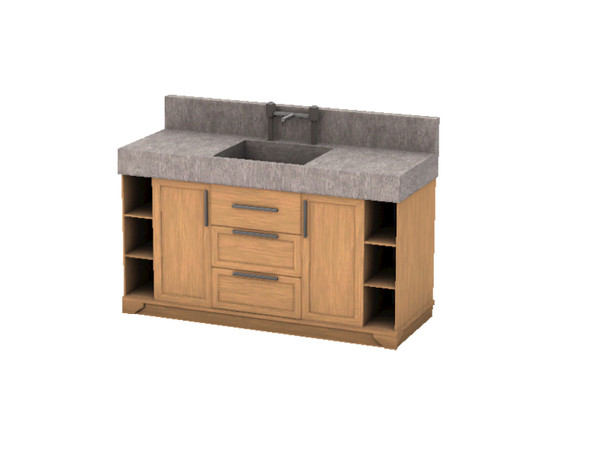 Sims 3 — Lorraine Restroom Sink by Angela — Lorraine Restroom Sink. Made by Angela@TSR (2014)