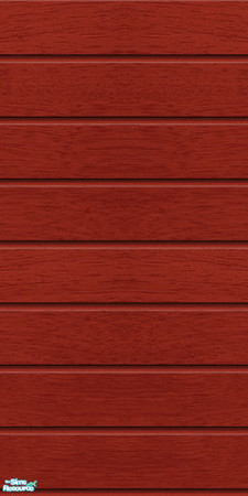 Sims 2 — Studio K Wide Wood - Deep Red by StudioKhagerks — 20 colors. Can be found under Siding and can be purchased for