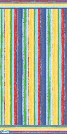 Sims 2 — Wall Primary Multi Stripes with Stripes Paneling by Sheera — Part of my Gradients of Red Stripes Walls and