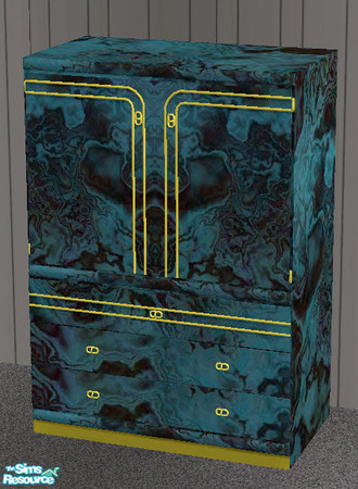 Sims 2 — Ashley Cataline Armoire Lapis Gold 1 by suceress — Lapis (blue marbled with black) texture with curved lapis
