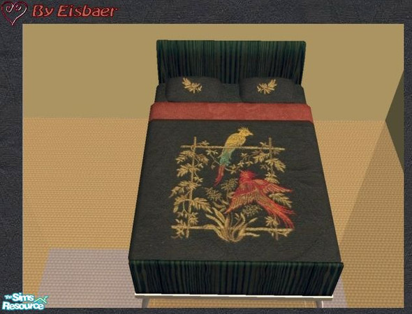 Sims 2 — Murano Tokyo Blackkonya - Bedding by Eisbaerbonzo — Teko\'s bedding works without cushion on the Tokio bed but