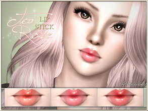 Sims 3 — Tea Rose Lip Stick by Pralinesims — New realistic, semi-sheer lipbalm for your sims! Your sims will love their