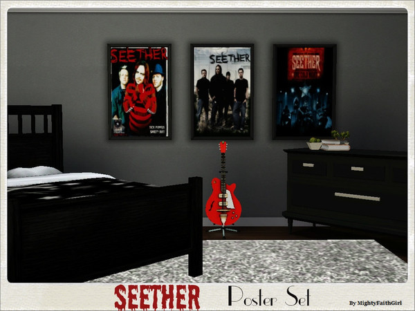 Sims 3 — Seether Poster Set by mightyfaithgirl — Teen Sims as well as Rocking Adult Sims will delight in adorning their