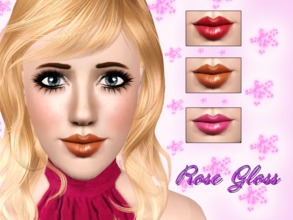 Sims 3 — Rose Gloss by Brittany06082 — A soft and shiny gloss for your female sims. Cas thumbnail Launcher thumbnail