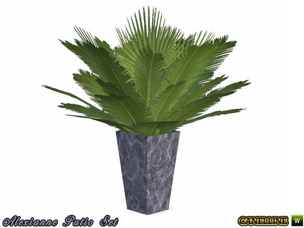 Sims 3 — Tree Branches Table Plant by Canelline — Alexianne Patio Set. Tree Branches Table Plant by Canelline