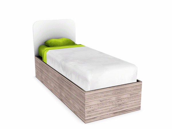 Sims 3 — Keely Single Bed by sim_man123 — A modern single bed, as part of my Keely Bedroom Set. Made by sim_man123 from