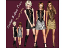 Sims 3 — Leather & Lace MiniDress by gerganavitlarova2 — Here is a beautiful Leather &amp;amp; Lace Designer Mini