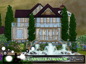 Sims 3 — Caballero Manor by Ineliz — The luxury of Victorian Era is rare in modern day designs, but your sims can always