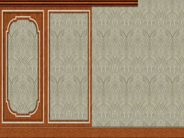 Sims 2 — Traditional walls Ash series 1 by Helena — Traditional walls with new look, these made of ash wood. Original