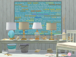 Sims 3 — Coast Sand Set by DOT — Coast Sand Set. Traditional inspired Coast living Lighting, and Beach deco. From