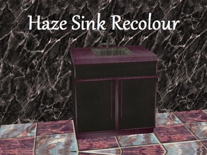 Sims 2 — Haze Sink Recolour by staceylynmay2 — Sink recolour. Purple haze and black. 