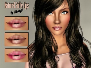 Sims 3 — Natural Softy Lips by MartyP — ~3 recolourable chanels. ~CAS and launcher thumbnail ~For woman young adult and