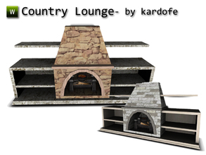 Sims 3 — kar_Country_Fireplace by kardofe — Fireplace by kardofe
