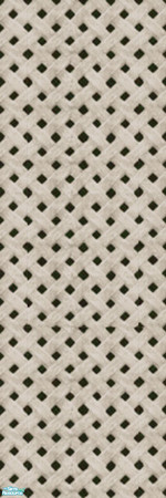 Sims 2 — Siding in White - Lattice by Pinecat — Great for use on foundations, or anywhere else!