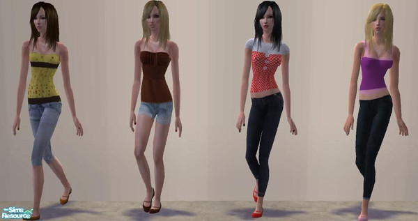 Sims 2 — Everyday Set 1 by darkbuterfly — 4 everyday clothes. No meshes or ep required! enjoy! 