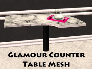 Sims 2 — Glamour Counter Table by staceylynmay2 — Half long corner table/counter.