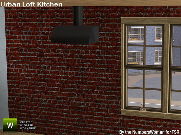 Sims 3 — Modern Urban Rustic Loft Kitchen Smoke Alarm Vent by TheNumbersWoman — Urban life, urban times, urban living.The