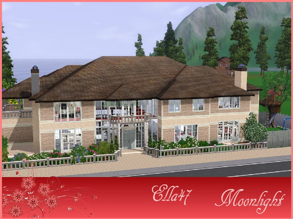 Sims 3 — Moonlight by ella47 — Moonlicht; Is a nice house, Special for Sims with Kids. There is a nice playground on the