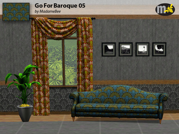 Sims 3 — Ptrn_MBee_Baroque05 by MadameBee — Pattern by MadameBee