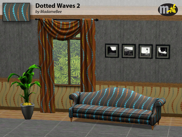 Sims 3 — Ptrn_MBee_DotWave2 by MadameBee — Pattern by MadameBee