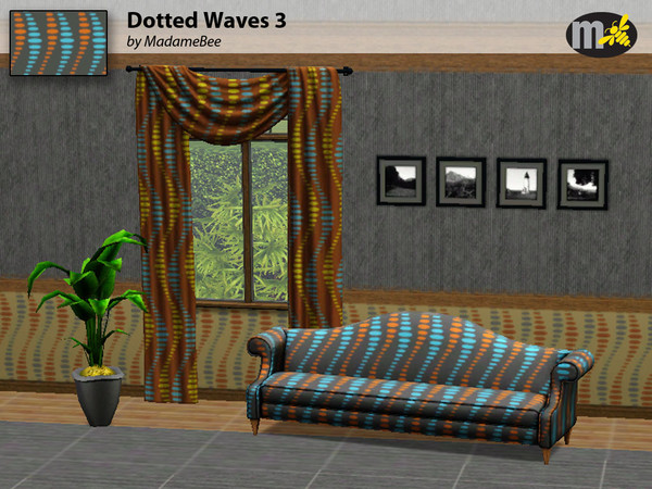 Sims 3 — Ptrn_MBee_DotWave3 by MadameBee — Pattern by MadameBee