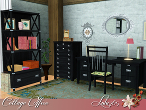Sims 3 — Cottage Office by Lulu265 — A home office should be functional, but not at the expense of character, or even a