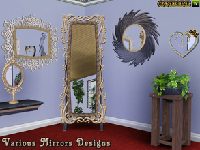 Sims 3 — Various Mirrors Designs by Canelline — The little extra thing that will make your home more charming and cosy,