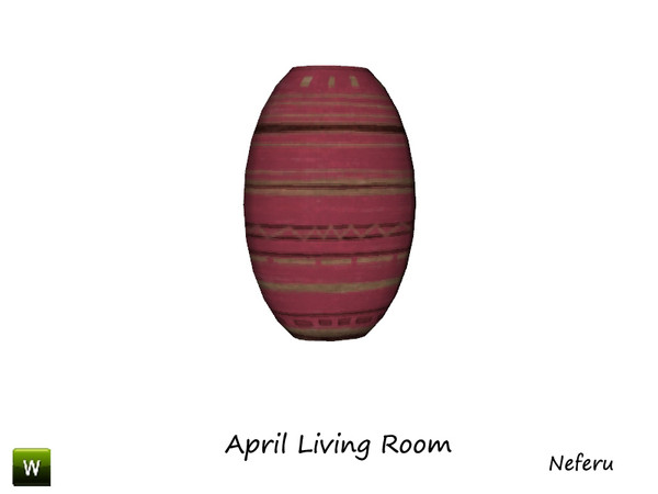 Sims 3 — April Vase 2 by Neferu2 — Decorative vase 2 April livingroom_by Neferu_TSR