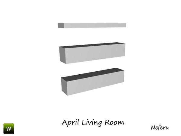 Sims 3 — April shelf by Neferu2 — 3 shelves April livingrom_by Neferu_TSR