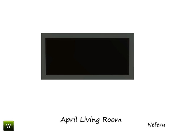 Sims 3 — April wall TV by Neferu2 — Wall TV April livingroom_by Neferu_TSR