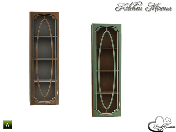 Sims 3 — Kitchen 'Mirona' HighCabinet Left by BuffSumm — Part of the *Kitchen 'Mirona'* Created by BuffSumm @ TSR