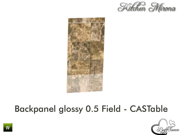 Sims 3 — Kitchen 'Mirona' Backpanel Half by BuffSumm — Part of the *Kitchen 'Mirona'* Created by BuffSumm @ TSR