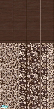 Sims 2 — Euphoria - tiles by Mekhi — Dark brown tiled wall, part of my Euphoria set. Enjoy!