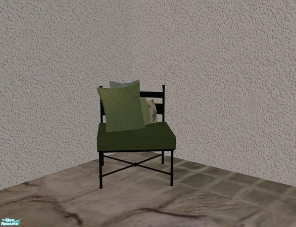 Sims 2 — PB Outdoor - recolors Polstery - green - Pillows Armchair by ShinoKCR — Recolor of the Pillowset of the PB