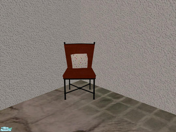 Sims 2 — PB Outdoor - recolors - polstery - red - Diningchair by ShinoKCR — 