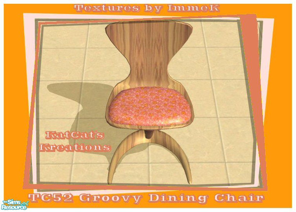 Sims 2 — TC52 - Groovy Dining Chair by KatCat — TC52 Recolor of the "AOD Disco Dining Chair" from the