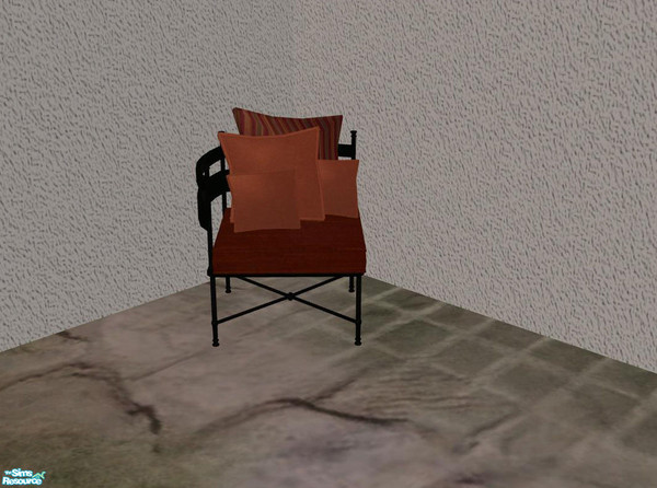 Sims 2 — PB Outdoor - recolors - polstery - red - Pillows Left by ShinoKCR — 
