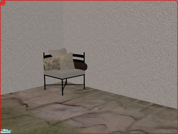 Sims 2 — PB Outdoor - recolor Polstery - white - Pillows right by ShinoKCR — Recolor cream by Miral