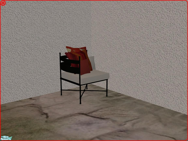 Sims 2 — PB Outdoor - recolor Polstery - white - Pillows left by ShinoKCR — Recolor red by Miral