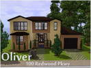 Sims 3 — Oliver - 100 Redwood Pkwy by ririxia2 — Oliver is a completely unfurnished two story house with a spacious