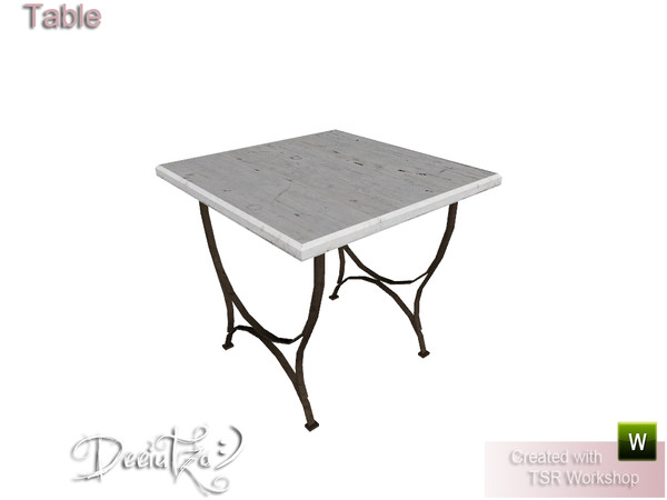 Sims 3 — Parisian Outdoor Table by deeiutza — By deeiutza @TSR