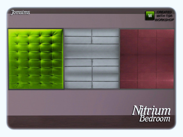 Sims 3 — Nitrium headboard bed  by jomsims — Nitrium headboard bed 