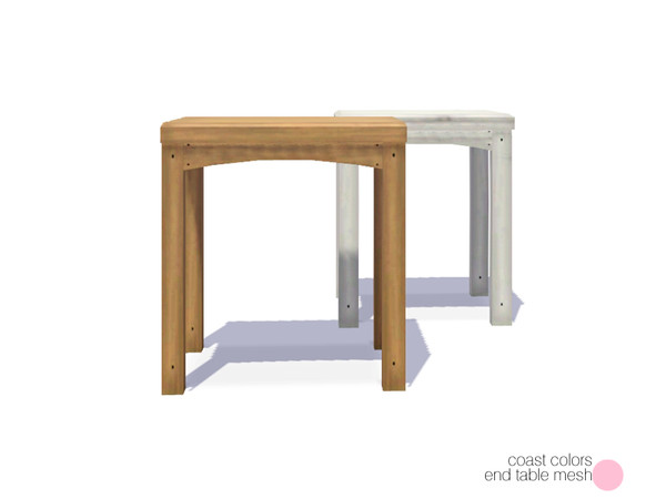 Sims 3 — Coast Colors End Table Mesh by DOT — Coast Colors End Table Mesh by DOT of The Sims Resource