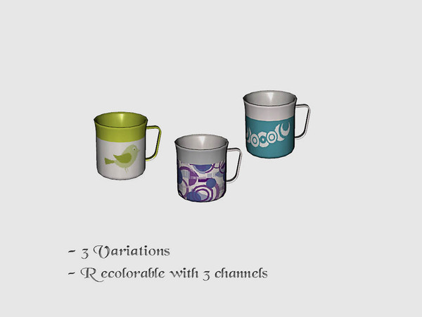 Sims 3 — Ung999 - Decor Set 76_Mug by ung999 — Ung999 - Decor Set 76_Mug @ TSR