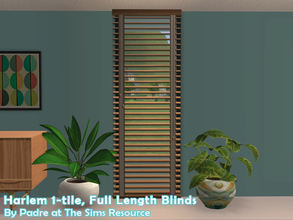 Sims 2 — Harlem II - Blinds 1-tile Full Length by Padre — More Mid Century style items for your cool mid-century sims