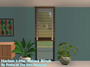 Sims 2 — Harlem II - Blinds 1-tile Raised by Padre — More Mid Century style items for your cool mid-century sims