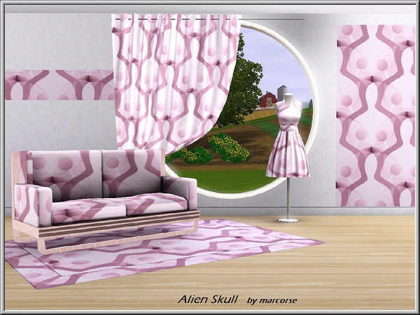 Sims 3 — Alien Skull_marcorse by marcorse — Abstract pattern: random imagery resembling weird alien skulls